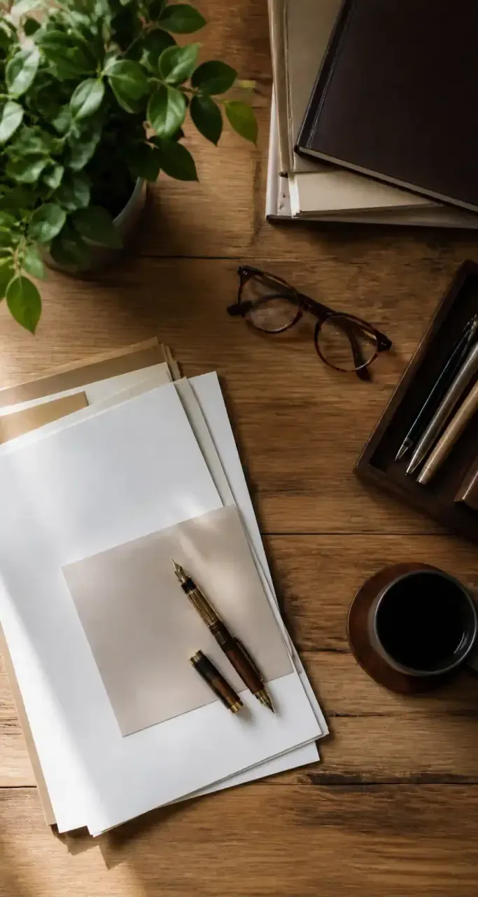 Documents juridiques de succession posés sur un bureau