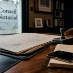 conseil notaire gratuit : notaire et dossier avant consultation