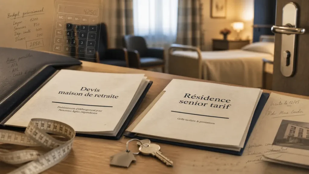 Maison de retraite Ensemble Senior : tarif affiché, aides et reste à charge réel