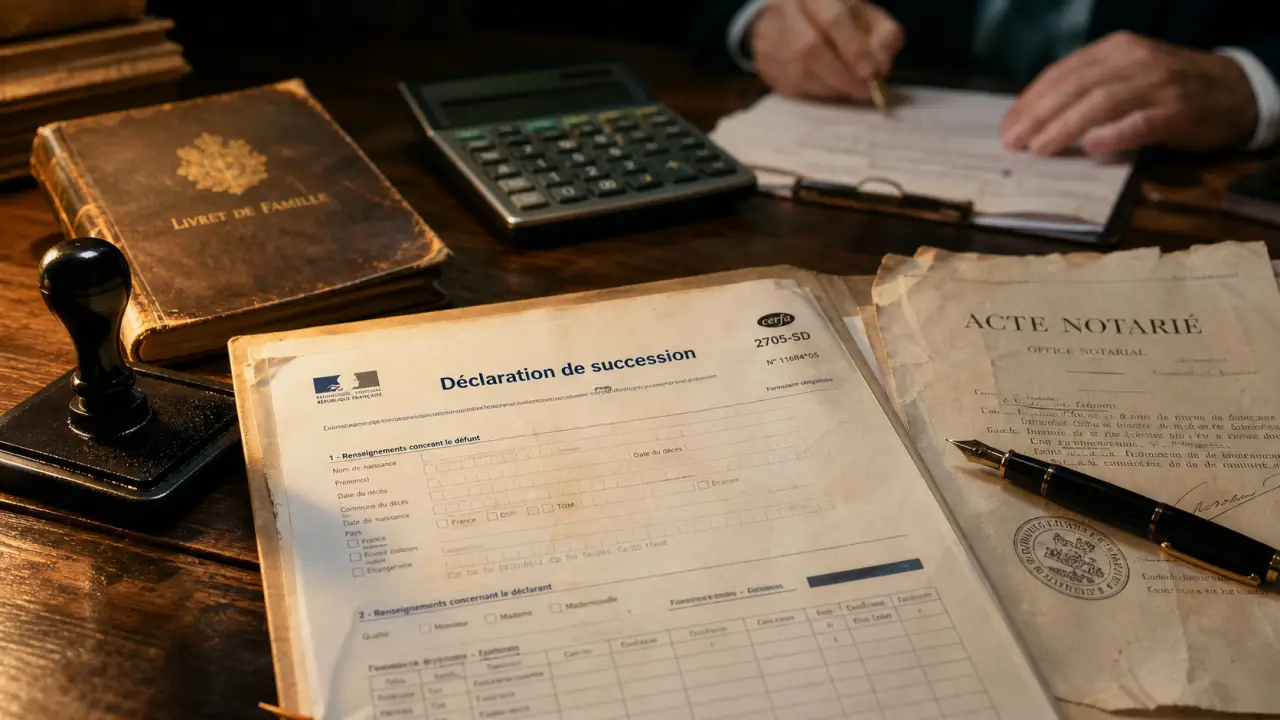 Qui fait la déclaration de succession aux impôts : notaire et héritiers signent les formulaires.