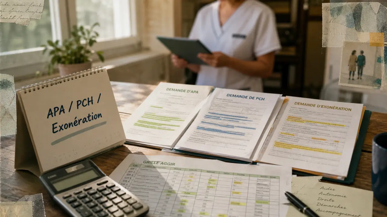 Apa Pch exonération : financement aide à domicile, documents administratifs