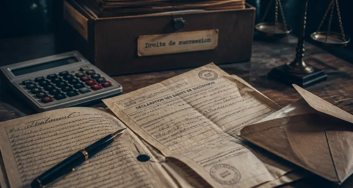 Héritage frais de succession : part taxable et montant à payer