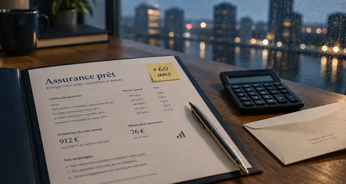 Taux assurance prêt immobilier après 60 ans : assurance emprunteur